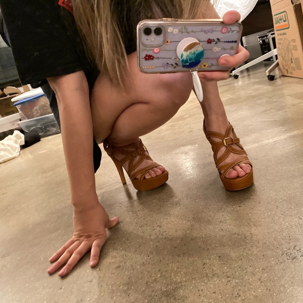 Louis Vuitton Leather Buckle heels